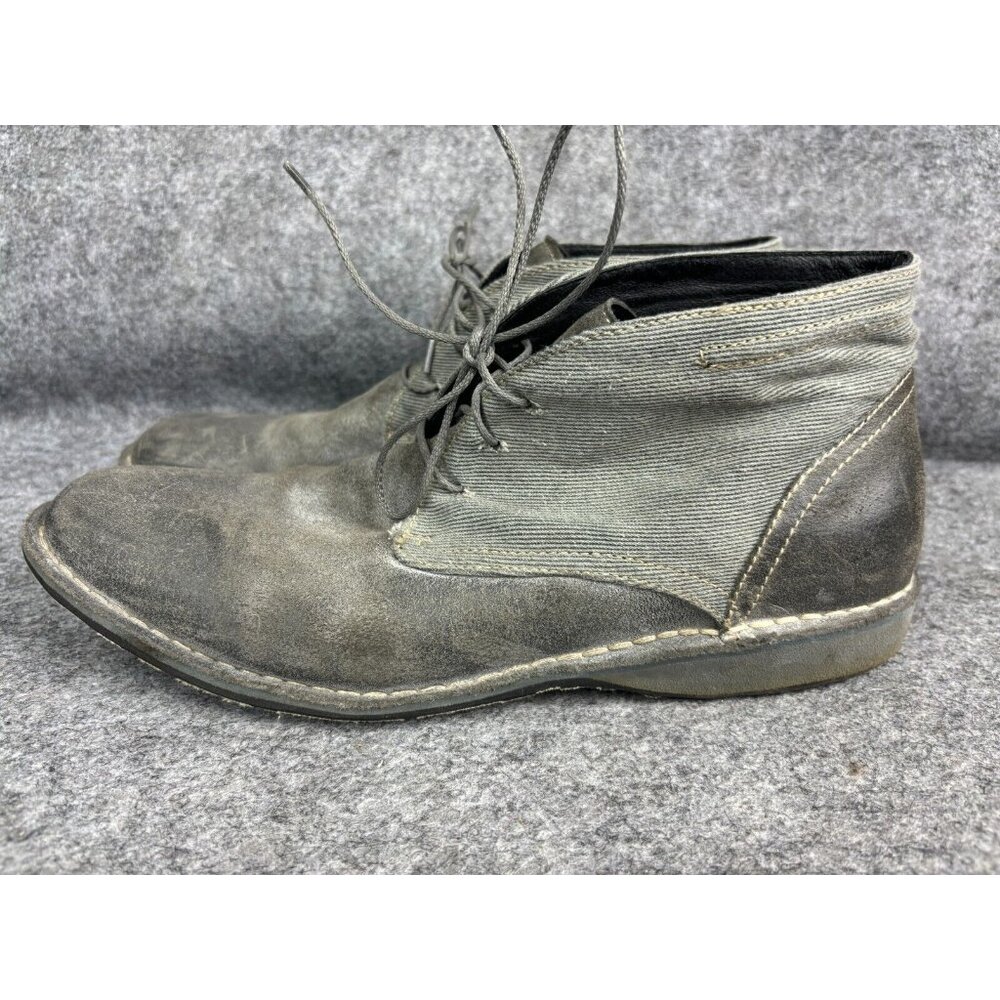 Rogue Chukka Boot Men's 10 Gray Suede Leather Lace Up Ankle Business‎ Casual